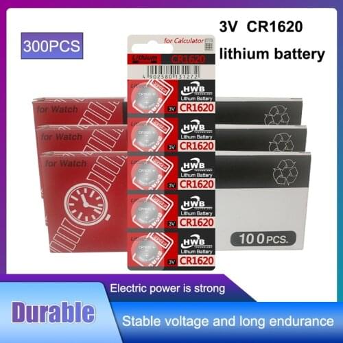300pcs for Maxell CR1620 Button Batteries ECR1620 DL1620 5009LC Cell Coin Lithium Battery 3V CR 1620 For Watch Electronic