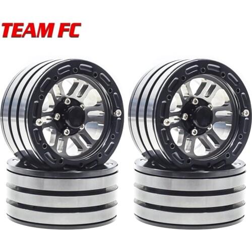 4PCS Metal Beadlock 1.9 Wheel Rim for 1/10 RC Rock Crawler TRX-4 TRX4 D90 D110 TF2 Axial SCX10 90046 S206
