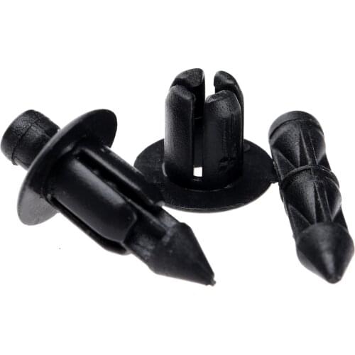 50Pcs Auto Fastener Retainer 6mm Fairing Fender Rivet Clips Car Door Trim Panel Clip For Suzuki Hayabusa GSXR 1300 1000 750 600