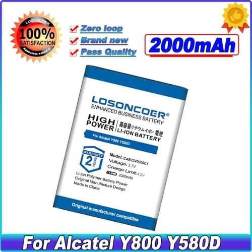 2000mAh CAB23V0000C1 Mobile Phone Battery For Alcatel Y800 Y580D Batteries