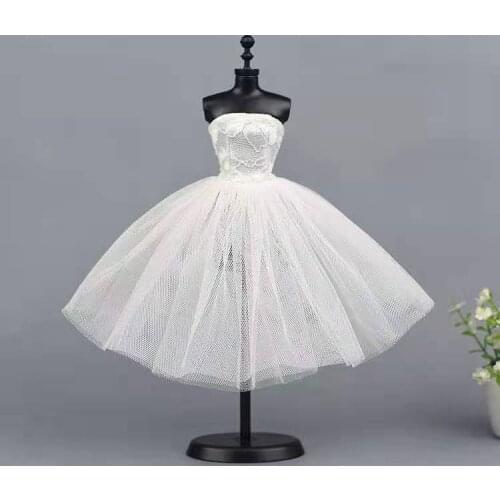 1:6 White Lace Princess Tutu Dress Doll Clothes for Barbie Clothes Ballet Dresses Party Gown Vestidoes 1/6 BJD Dolls Accessories