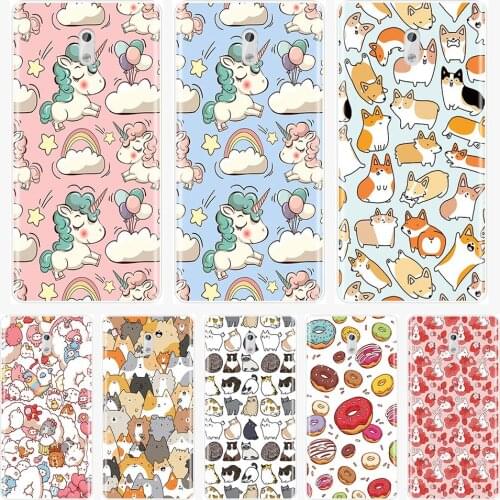 Phone Case For Nokia6 Nokia5 Nokia3 Nokia2 X6 7 Plus 2018 Soft TPU Silicone Cute Unicorn Back Cover For Nokia 9 8 6 5 3 2 1 Case