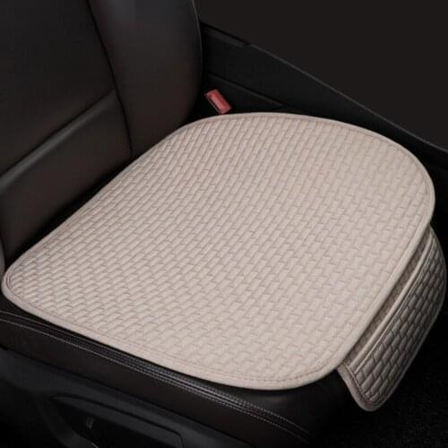 Car Seat Cover Front/rear Flax Seat Protect Cushion Automobile Seat Cushion Protector Pad Car Cover Mat Protect