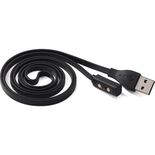 Black USB Charger Charging Cable For Pebble Time Round/ Time Smart Watch/ Time