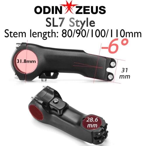 No Logo SL7 Aluminum Alloy Stem 90-110mm Carbon Bicycle Stem Bike Computer stand SL7 Gasket and cover
