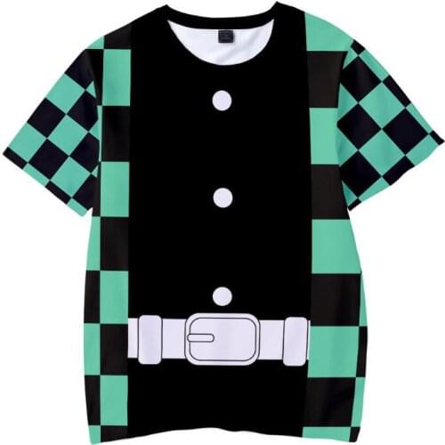 Kids 3T to 14T T Shirt Demon Slayer: Kimetsu No Yaiba 3D Print T Shirt Harajuku Style Women Men Short Sleeve Funny Graphic Tees