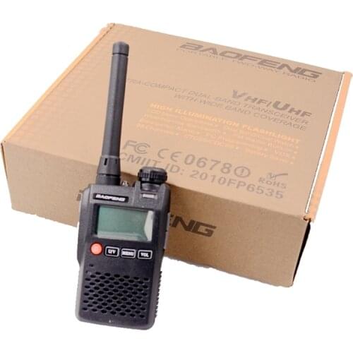 BaoFeng UV-3R Two Way Radio 136-174&400-470MHZ Dual Band HAM Transceiver Outdoor Sports Interphone Hunting