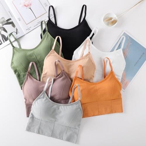 Cotton Sports Bras Women Push Up Solid Sports Bra Top Jogging Gym Women Sports Bra Girl Underwear Fitness Running Yoga Tops