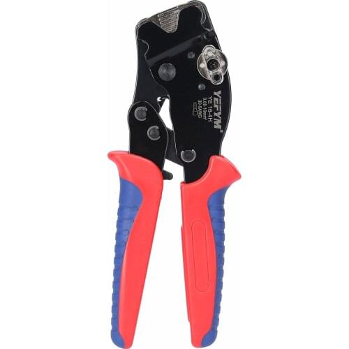 YE 16-4H 30-5AWG 0.08-16mm² Ferrule Crimping Tool Kit Insulation Terminals Crimper Plier with 1200pcs Plug Terminals