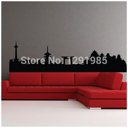 Kyoto Japan Skyline - Famous Landmarks Removable Wall Decor Decal Sticker Fashion Free Shipping Poster