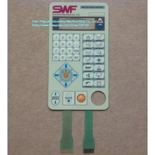 10001ACPT1 GP-011823-01 Control Panel Keyboard Keypad Membrane Switch Genuine SWF Sunstar embroidery machine spare parts store