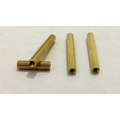 50pcs M2 Series Female To Female Round Knurled Brass Standoff Copper Hexagonal Spacer Hex Double Pass Spacers M2*4/5/7/10-20mm