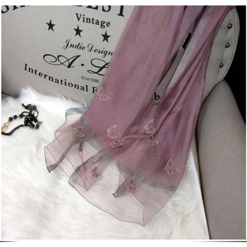 Hot 2020 Brand Winter Hijab Silk Wool Scarf Fashion Female Large Professional Shawl Bandana Foulard Scarves Pashmina Femme