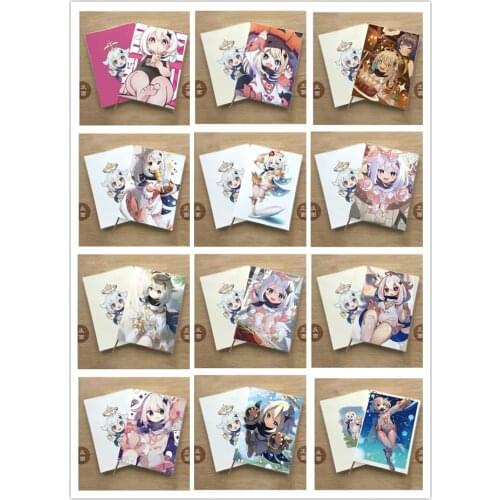 Anime HOT Genshin Impact Paimon Traveler Men Women Student Notebook Eye Gifts Protection Notepad Cartoon Memorandum Book Xmas