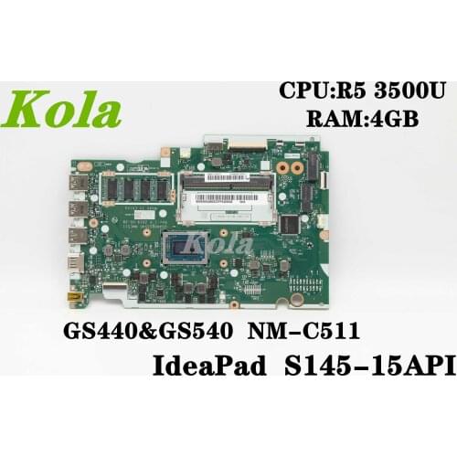 For Lenovo IdeaPad S145-15API laptop motherboard NM-C511 motherboard with R5 3500U CPU 4G DDR4 FUR 5B20S42802 100% fully tested