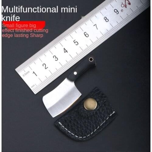 Mini Kitchen Knife Open-edge Demolition Express Knife Pocket Cut Fruit Keychain Pendant Accessories Gift Collector Knife
