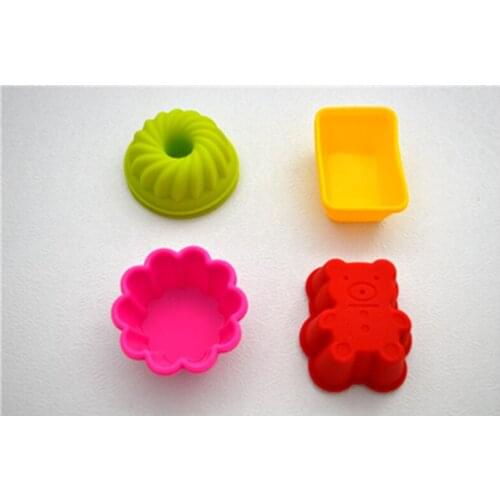 16 Pcs New Arrive High Quality Silicone Mold Cupcake Soap Muffin Baking Nonstick Heat Resistant Reusable Cake