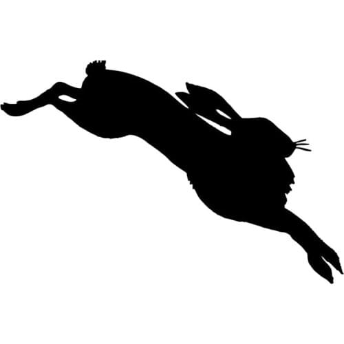 LLY-0975 Interesting Decal Jumping Rabbit Animal Modeling Car Sticker PVC Cars Styling Accessories Waterproof Personality Decals