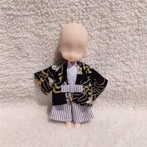 Ob11 baby clothes Japanese kimono yukata set Fit for obitsu11, Meijie pig GSC clay, PICCODO, 1/12bjd doll clothes accessories