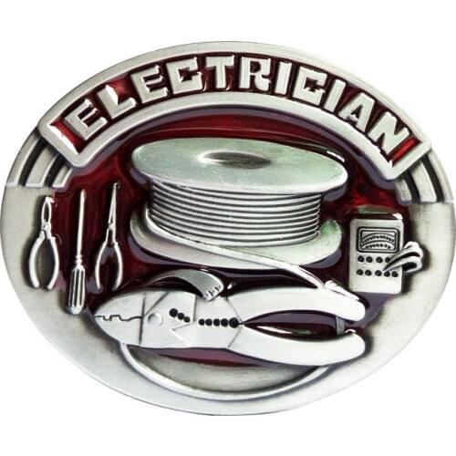 T-DISOM Wholesale Electrician Belt Buckle Brand New Western Belt Buckle With Good Plating Suitable For 4cm Width Belt Dropship