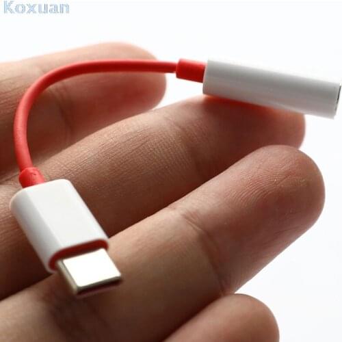 Original USB Type C To 3.5mm Earphone Jack Adapter Aux Audio For oneplus 7pro/6T