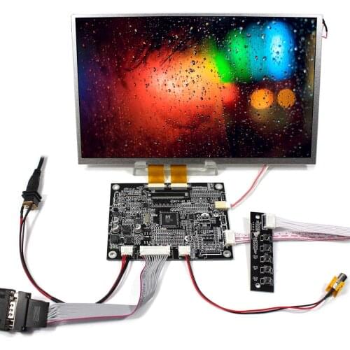 VGA AV LCD Controller Board With 10.2inch AT102TN03 800x480 TFT LCD Screen