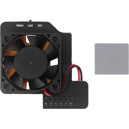 Speed Adjustable Mini PWN Cooling Fan Pure Copper Metal Bottom Heatsink Radiator for Raspberry Pi 4B/3B+/3B