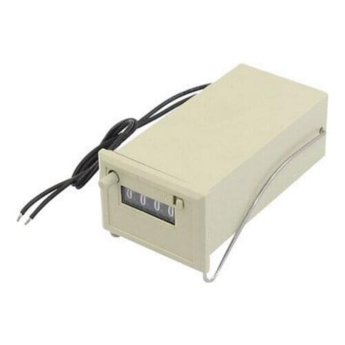 Resettable Gray CSK4-NKW(DKW) Four Digits Electronmagnetic Counter DC24V/AC220V/AC110V