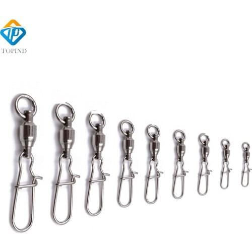 Ball bearing swivel with nice snap 1# for outdoor fishing sports