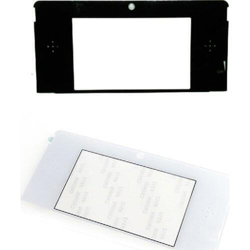 100 pcs a lot Plastic Top Front LCD Screen Frame Lens Cover Replacement For 3DS Repair parts