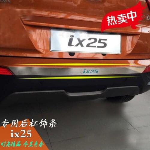 High-quality stainless steel rear bumper decorative bright bar For Hyundai IX25 Creta 2015-2019 Car Accessories,Car-Styling
