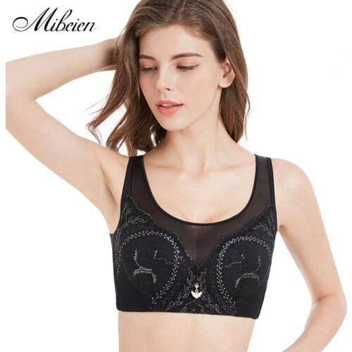 Large size womens bra full cup without steel ring gathered lace tube top vest sexy underwear 75CDE-115CDE