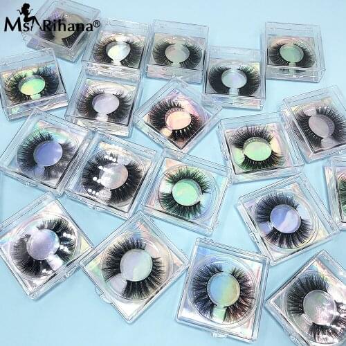 3D Mink Lashes Bulk Wholesale Eyelash Extension Natural Fluffy Lashes False Eyelashes Makeup Beauty Fedex Free Custom Logo