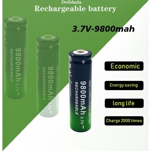 18650 Battery 3.7V 9800mAh high capacity battery rechargeable lithium battery for Flashlight Torch Toys