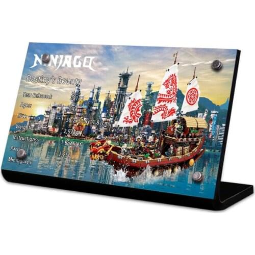 Acrylic display stand brand for Destinys Bounty toys building blocks 70618