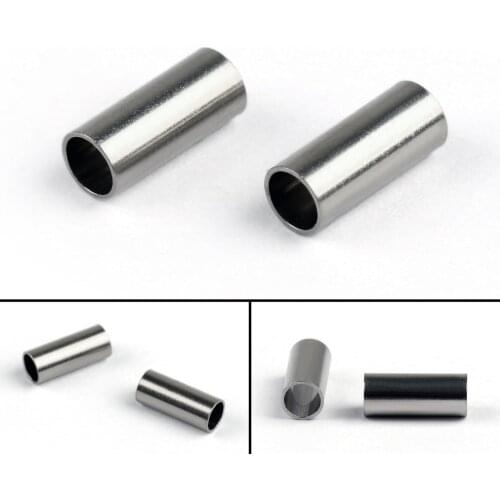 Artudatech Metal Crimp Sleeve Ferrule Pleated Tube Pipe For RG174 RG316 LMR100 Cconnector Parts Jack