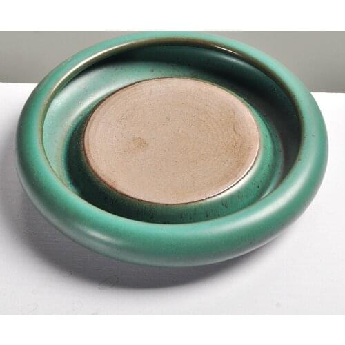 Large Japanese Earthenware Pot Bearing Kung Fu Tea Dry-Bulb, Tea Accessories Tray Teapot Tea Table Tea Tray Coffee Tray Ceramic