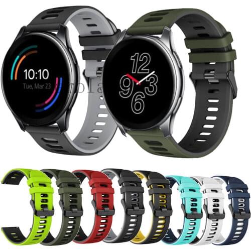 Bracelet WatchStrap For OnePlus Watch 46mm Soft Silicone 20MM 22MM Watchband For Xiaomi Mi Bro Air /MI Watch Color belt Strap
