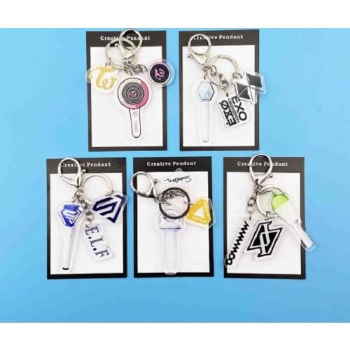 TWICE MAMAMOO EXO SJ SEVENTEEN keychain pendant three-piece set
