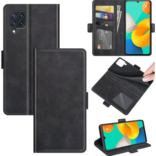 Case For Samsung M32 Leather Wallet Flip Cover Vintage Magnet Phone Case For Galaxy M32 Coque