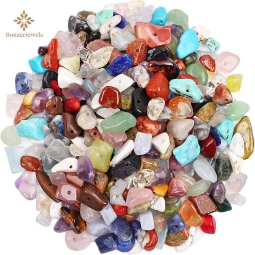 Stone Mixed Natural Colorful Natural Gravel Chip Beads Irregular Stone Beads for Jewelry Making Diy Jewellery Accessories