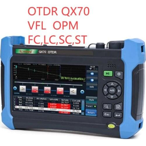 Komshine OTDR QX70 High Quality 1310/1550/1625nm,32/30/28dB OTDR build in VFL,OPM,OLS function