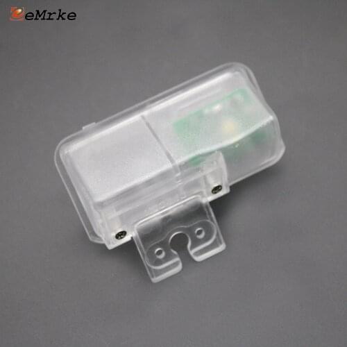 EEMRKE Car Rearview Camera Bracket Mount Led License Plate Light Housing for TOYOTA PRIUS ZVW50 2016 2017 2018 2019 2020