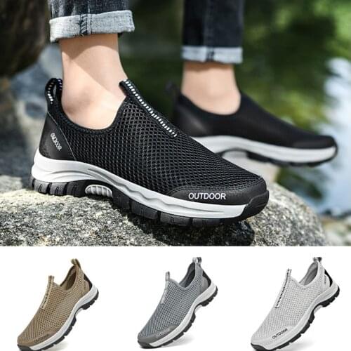 YISHEN Men Casual Shoes Summer Soft Loafers Slip-On Lightweight Breathable Mesh Men Sneakers Tenis Masculino Zapatillas Hombre