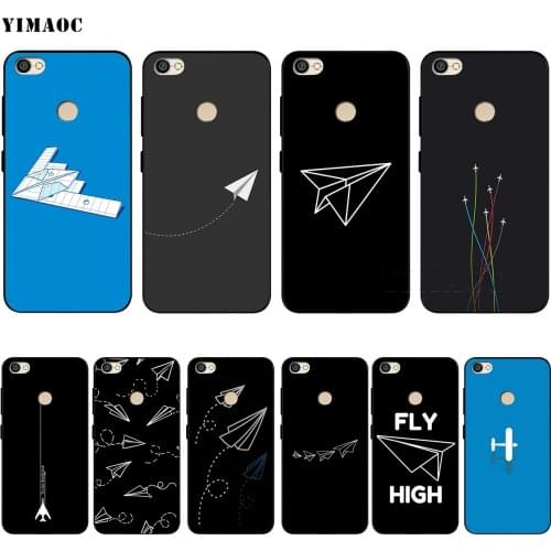 Minimal Flying Paper Plane Case for Xiaomi Redmi MI Note MAX 3 6a 7 6 8 9 10 GO SE A1 A2 A3 Lite 8A F1 Pro