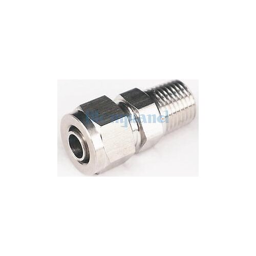 Multiple 304 Stainless Steel 1/4" BSP Male Thread to Qucik fit 10x8mm O/DxI/D Hose Fitting Connector