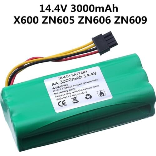 14.4v 3000mAh Ni-MH Battery for Ecovacs Deebot Deepoo X600 ZN605 ZN606 ZN609 Redmond Vacuum Cleaner Robot