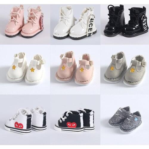 New Doll Canvas Shoes PU Boots For Blyth Doll 6Inch Bjd Dolls Azone ICY Licca Doll 11cm obitsu11 1/12bjd Nude Molly GSC Body