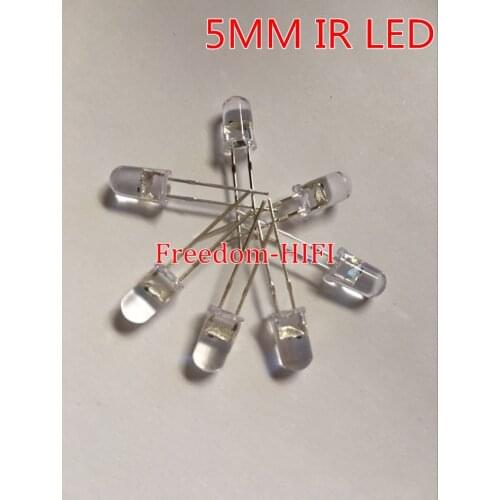 Wholesale 5pcs/lot 5mm IR Infrared LED 940nm Lamp Transmitting Tube Emitting Diode High Power