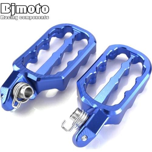 BJMOTO Dirt Bike Racing Motorcycle Foot Pegs Rests Pedals For Husqvarna TE 310i 2019 Motorbikes CNC Aluminum Passenger Footrests